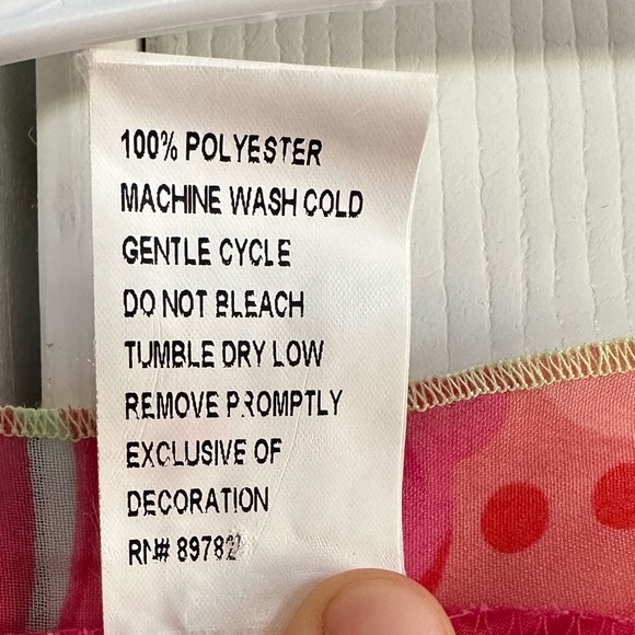 Josie Natori pink floral robe size small - Picture 6 of 7